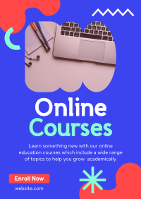 Online Education Courses Poster