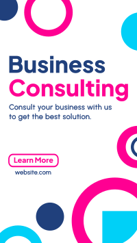 Abstract and Shapes Business Consult Facebook Story