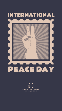 Peace Day Stamp Instagram Story