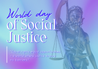 World Social Justice Day Postcard