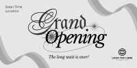 Elegant Grand Opening Twitter Post Design