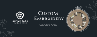 Custom Made Embroidery Facebook Cover Image Preview