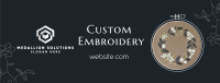 Custom Made Embroidery Facebook Cover Image Preview