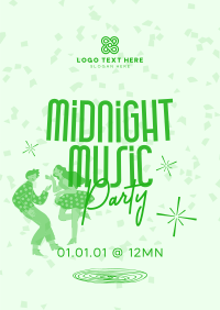 Midnight Music Party Poster