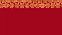 Oriental Mooncakes Zoom Background Design