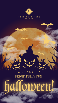 Frightful Happy Halloween Facebook Story