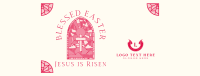 Easter Stained Glass Facebook Cover