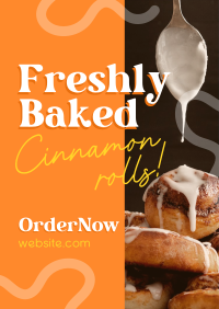 Freshly Baked Cinnamon Poster