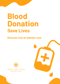 Blood Bag Donation Poster