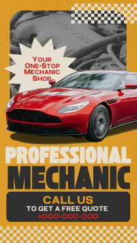 Modern Professional Mechanic Instagram Reel Image Preview