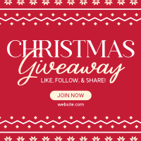 Christmas Giveaway Promo Instagram Post