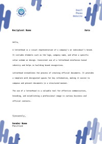 Abstract Generic Geometric Letterhead