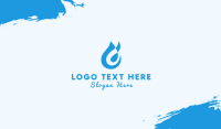 Water Drop Business Card example 1