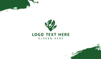 Green Tree Leaves Business Card