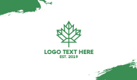 Polygon Canada Leaf Business Card