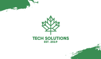 Polygon Canada Leaf Business Card