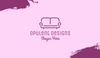 Purple Sofa Furniture Business Card Image Preview