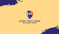 Multicolor Location Pin Business Card Design