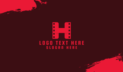Red Film H Business Card