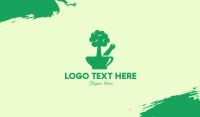 Green Tree Mortar & Pestle Business Card