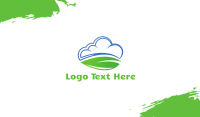 Leaf & Cloud Business Card Design
