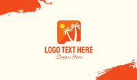 Tropical Island App Business Card