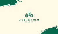 Simple Tree House Camp Business Card