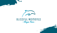 Blue Dolphin Business Card Image Preview