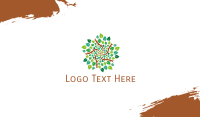 Leafy Star Tree Business Card Design