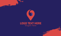 Spiral Location Pin Business Card