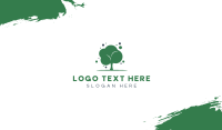 Bubble Green Tree Business Card