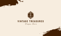 Vintage Cafe Lettermark  Business Card Image Preview