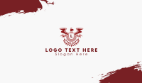 Red Eagle Emblem Business Card