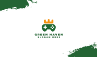 Green Controller Crown Business Card Image Preview