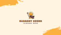 Light Bulb Magician Mascot Business Card