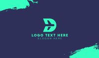 Airplane Letter D Business Card Design