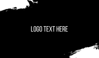 Bold Black & White Text Business Card
