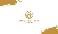 Luxurious Golden Emblem Business Card