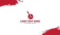 Cooking Pot Clock Business Card