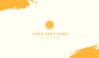 Solar Energy Lettermark Business Card