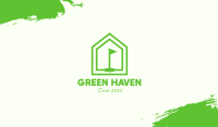 Green Home Golf Course Business Card Image Preview