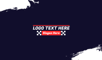 Automotive Racing Text  Business Card