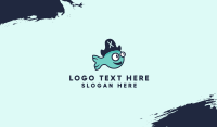 Fish Pirate Mascot Business Card