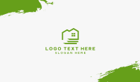 Green Eco Friendly House Business Card