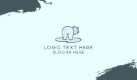 Polar Bear Cartoon Business Card
