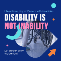 Disabled People Instagram Post example 1