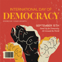 International Day Of Democracy Instagram Post example 4