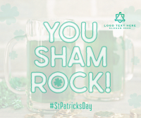 St. Patrick's Shamrock Facebook Post