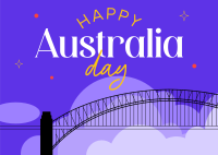 Australia Harbour Bridge Postcard