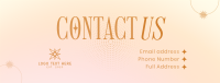 Dainty & Elegant Contact Us Facebook Cover